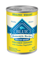 Blue Buffalo Homestyle Wet Dog Food Healthy Weight Recipe, Chicken, 12.5 oz, 12 Pack